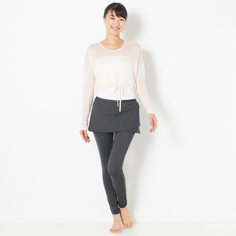 suria（スリア）】裾ゴム入りシュシュトップ｜LITHEE YOGA｜リジー