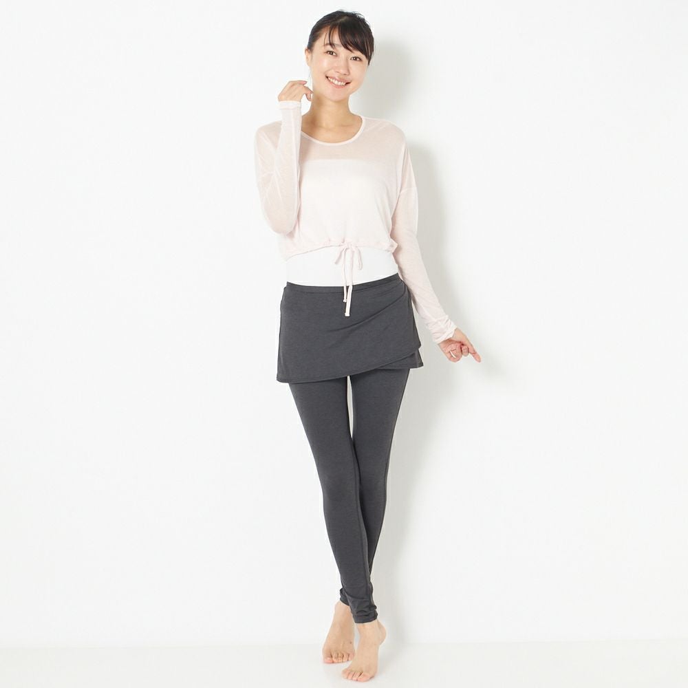 ラップスカート付きストレッチレギンス【suria（スリア）】｜LITHEE