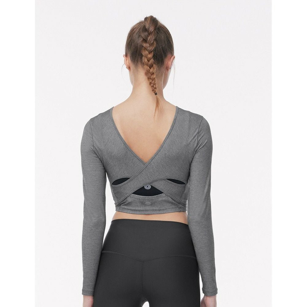 SALE】【easyoga（イージーヨガ）】バッククロスデザインロング