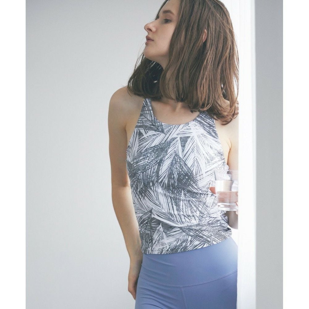 Julier RibFloretプリント トップス SALE】【Julier（ジュリエ）】シャドーリーフプリントミドルトップス