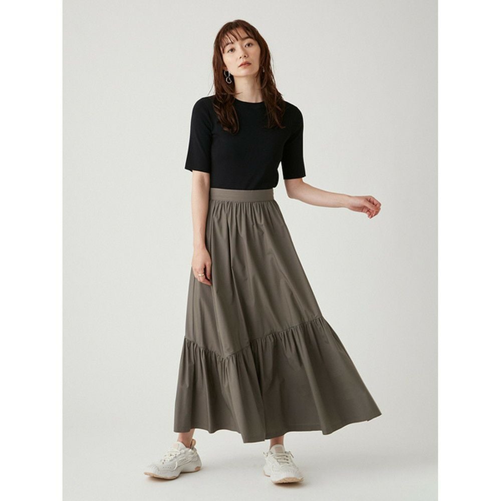 SALE】【OUTLET】【emmi（エミ）】ウェスト切り替えティアードスカート