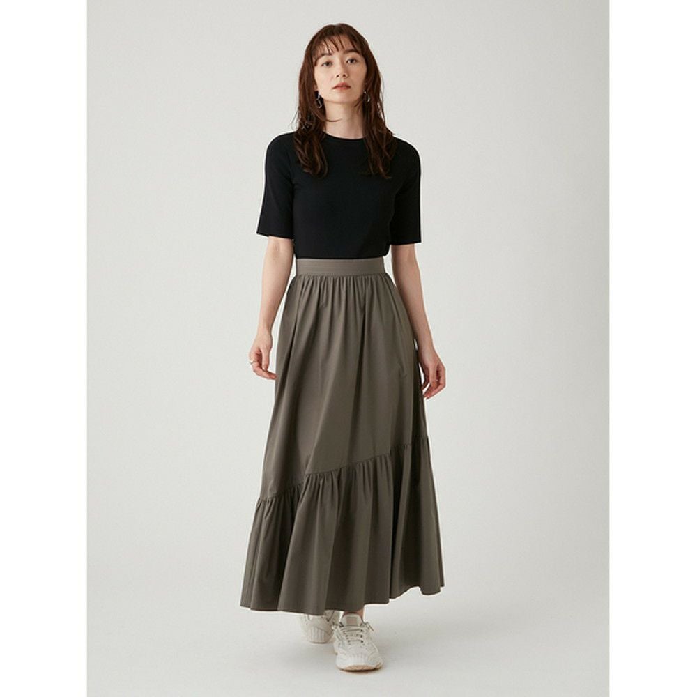 SALE】【OUTLET】【emmi（エミ）】ウェスト切り替えティアードスカート