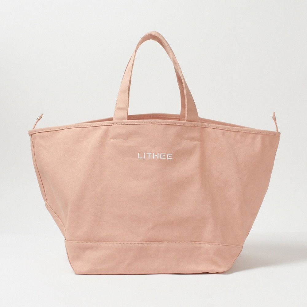 LITHEE（リジー）】キャンバスビッグトートバッグ（ピンク）｜LITHEE