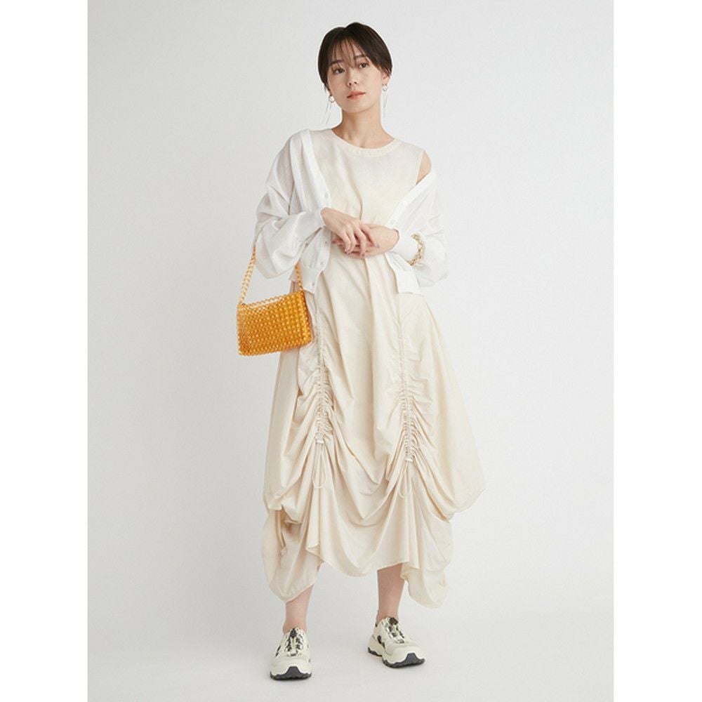 SALE】【emmi（エミ）】リサイクルナイロンギャザーワンピース｜LITHEE