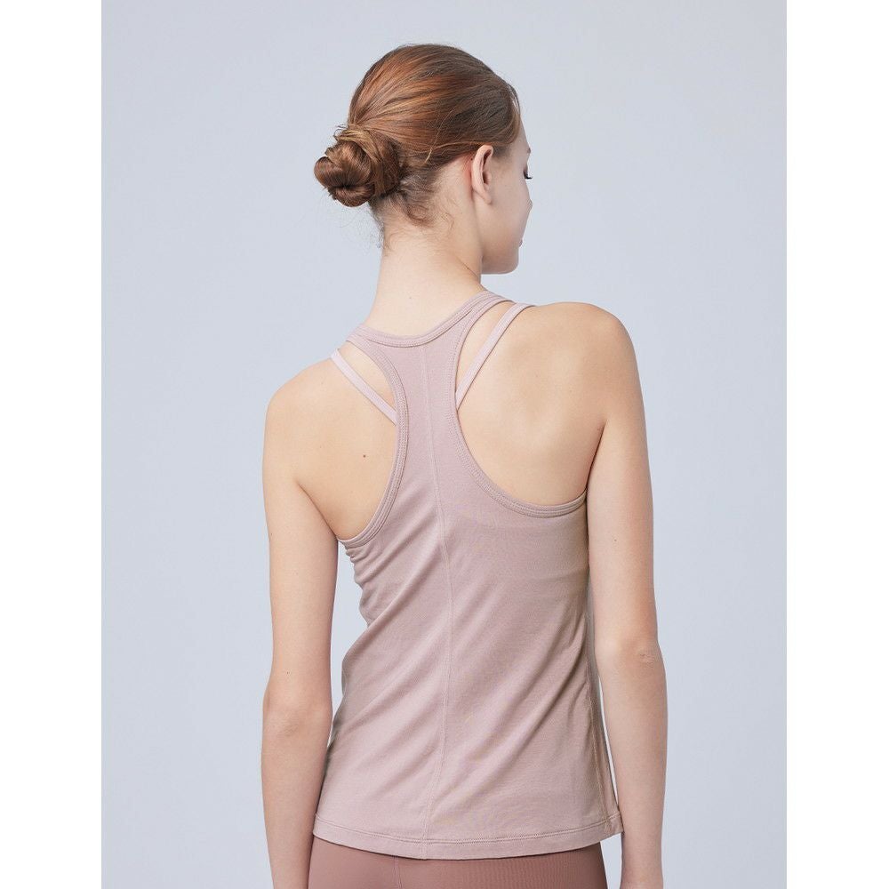 OUTLET】【easyoga（イージーヨガ）】レーサーバックタンク（ピンク