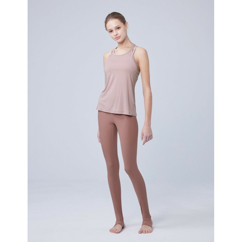 未使用★easyoga★イージーヨガ★トップス★タンク★バッククロス SALE】【easyoga（イージーヨガ）】コードノットクロップドタンク