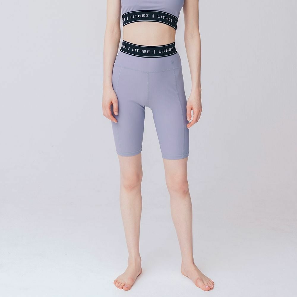LITHEE（リジー）】【FIT】メリルハイテンションロゴレギンス（ブルー