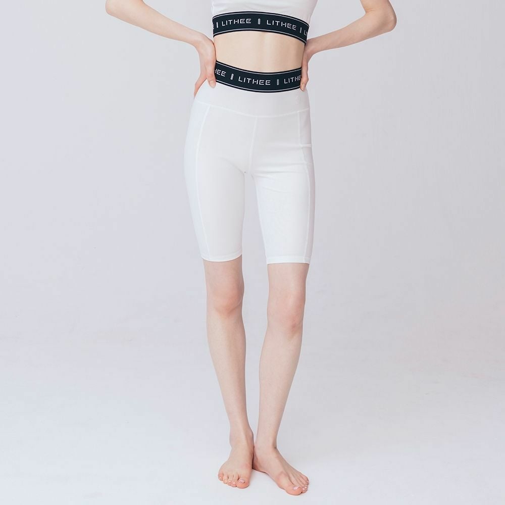 LITHEE リジー メリルハイテンション フリルトップス & レギンス M LITHEE（リジー）】【FIT】メリルハイテンションロゴレギンス（ブルー