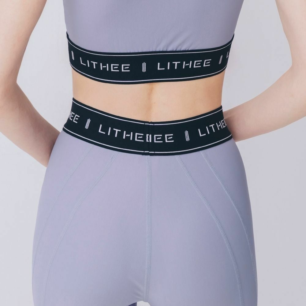 LITHEE（リジー）】【FIT】メリルハイテンションロゴレギンス（ブルー