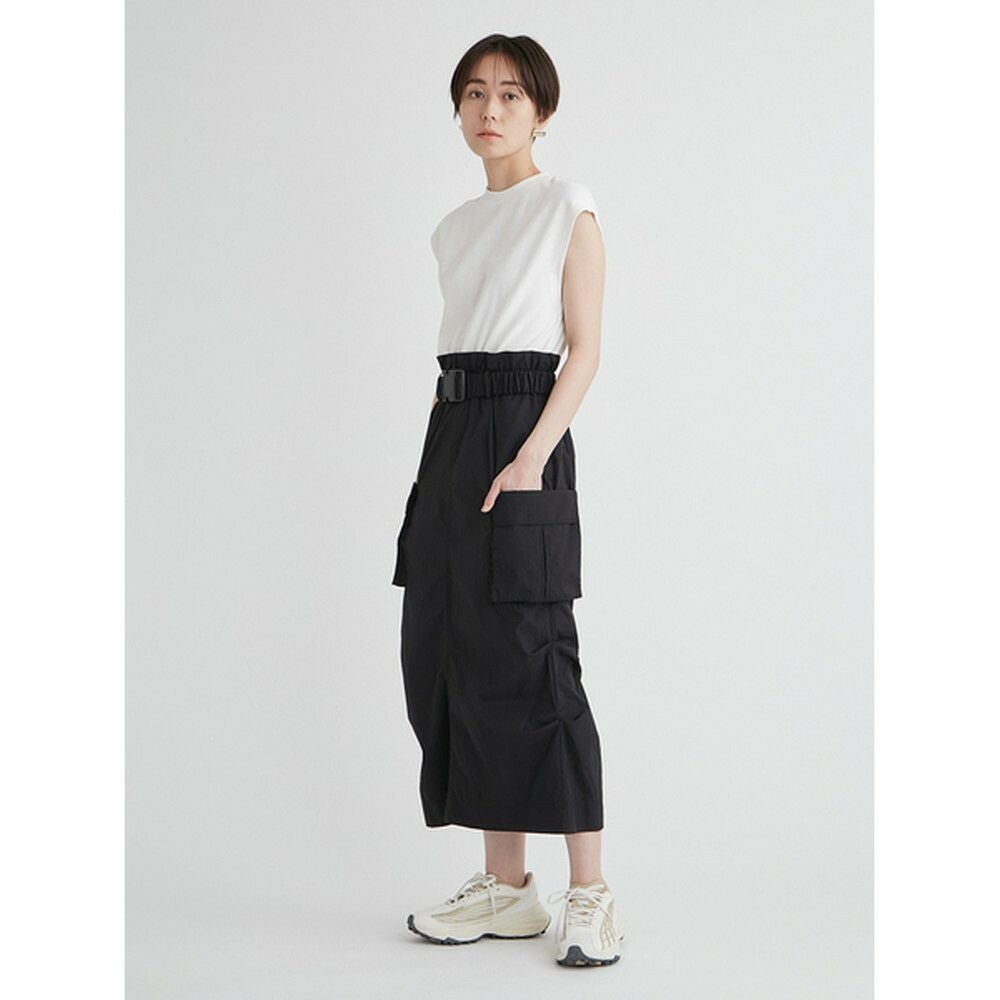 OUTLET】【emmi（エミ）】カットコンビ撥水ナイロンワンピース｜LITHEE