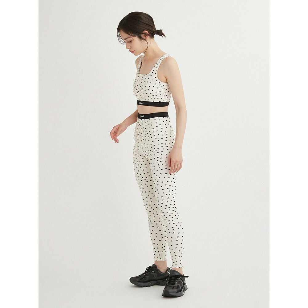 エミyoga eco ドット柄レギンス　ブラック　黒　サイズ1 ヨガレギンス SALE】【emmi（エミ）】ecoドット柄レギンス｜LITHEE YOGA｜リジー