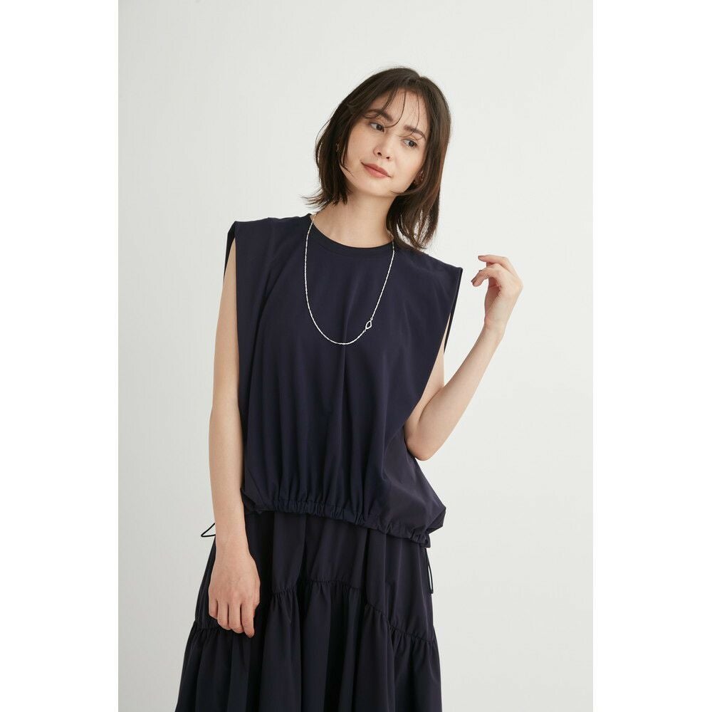 [エミ] emmi yoga レイヤードデザイントップスワンピースset SALE】【emmi（エミ）】カットセットワンピース｜LITHEE YOGA｜リジー