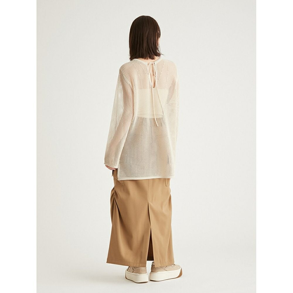 OUTLET】【emmi（エミ）】2wayメッシュニットプルオーバー｜LITHEE