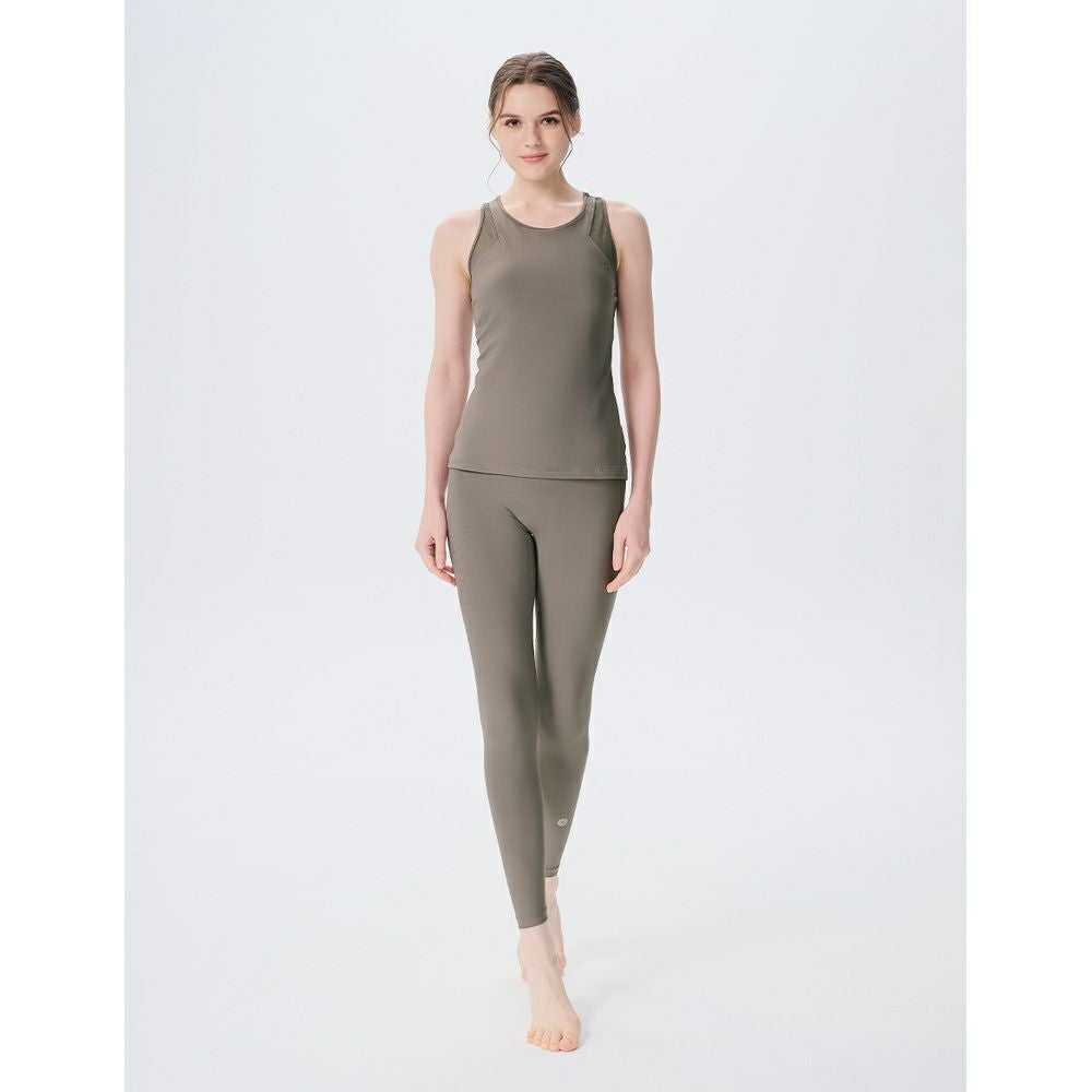 SALE】【easyoga（イージーヨガ）】バイユアサイドタンク（カーキ