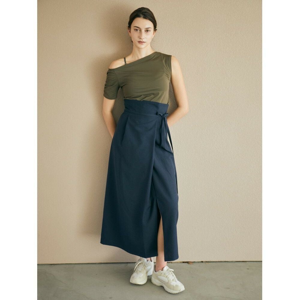 OUTLET】【Julier（ジュリエ）】ドライリネンラップスカート｜LITHEE