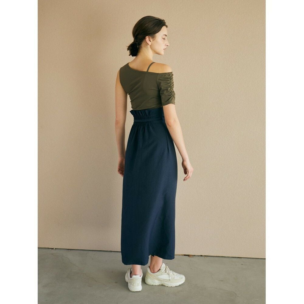 OUTLET】【Julier（ジュリエ）】ドライリネンラップスカート｜LITHEE