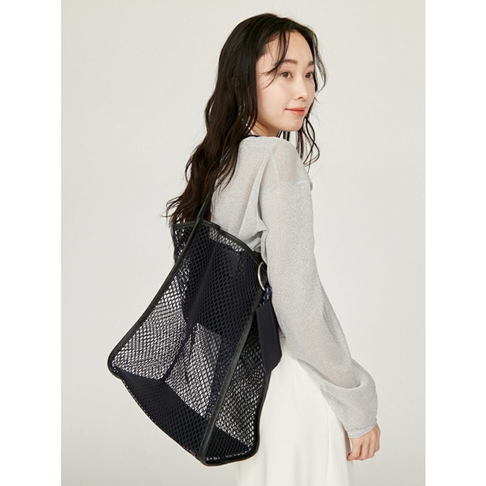 emmi 2wayメッシュニットトップス エミ 2wayメッシュニットトップス 長袖 emmi | SHIROHATO(白鳩)