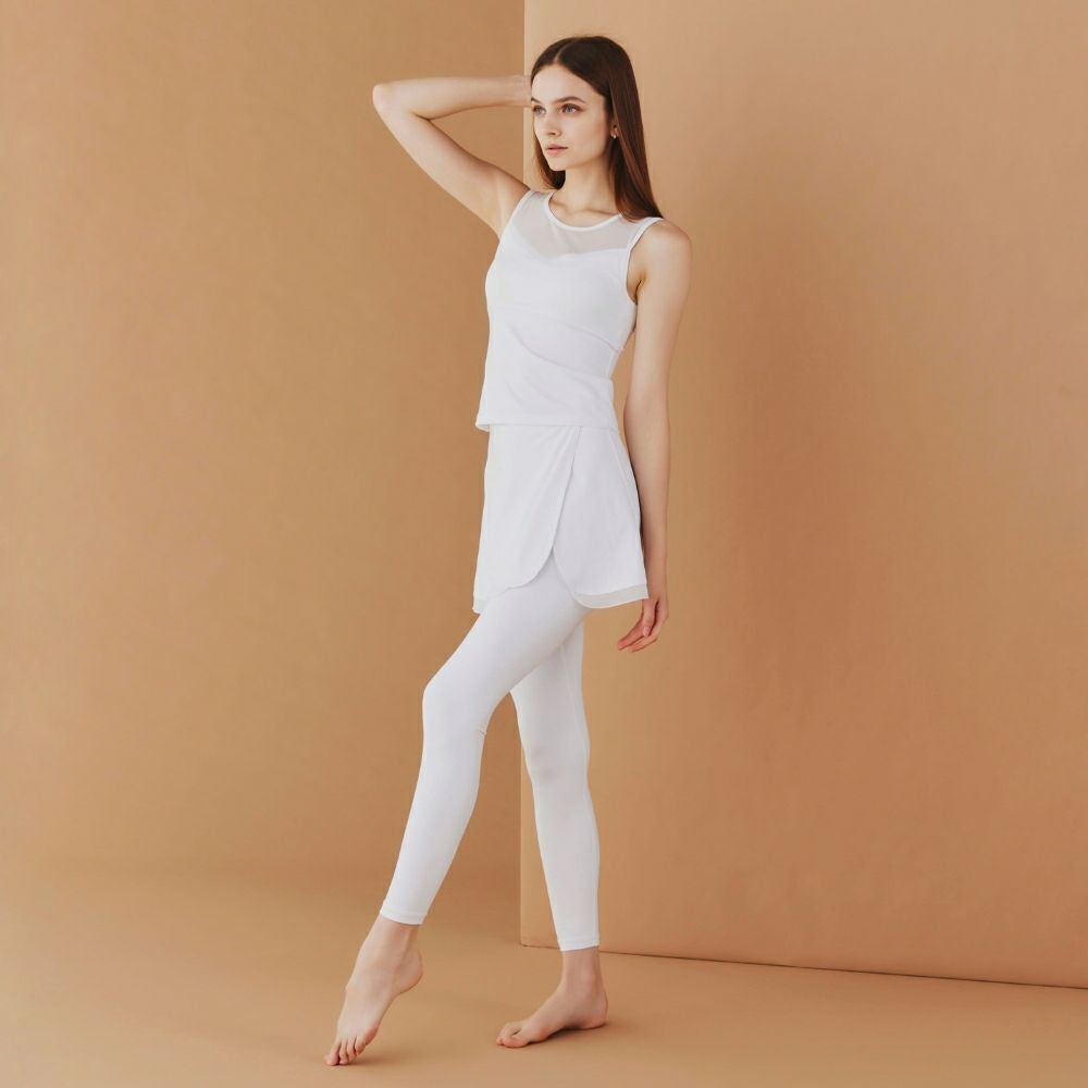 ≪再入荷≫【LITHEE（リジー）】チュールタンクトップ（ホワイト